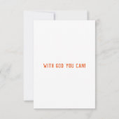 エレミヤ31:13 KJVバイブル聖句Pic Flat Greeting カード (裏面)