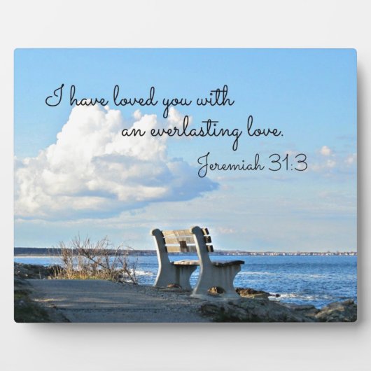 エレミヤ31:3わたしは永遠のあなたを愛してきた フォトプラーク (正面)