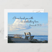 エレミヤ31:3わたしは永遠のあなたを愛してきた ポストカード (正面/裏面)