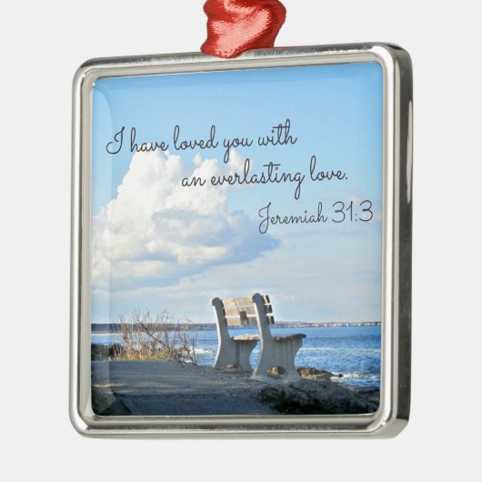 エレミヤ31:3わたしは永遠のあなたを愛してきた メタルオーナメント (左)