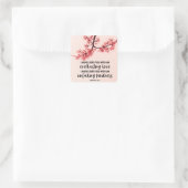 エレミヤ31:3わたしは聖書の聖句を愛した スクエアシール (バッグ)