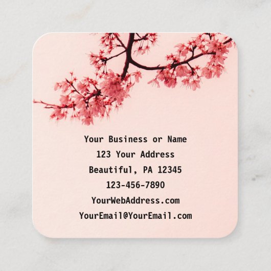 エレミヤ31:3わたしは聖書の聖句を愛した スクエア名刺 (裏面)