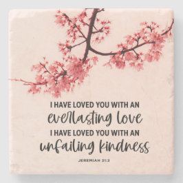 エレミヤ31:3わたしは聖書の聖句を愛した ストーンコースター