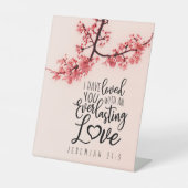 エレミヤ31:3わたしは聖書の聖句を愛した 台座サイン (正面)