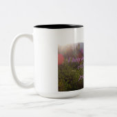 エレミヤ31:3わたしは、あなたがたに対して愛を持ってきた。 ツートーンマグカップ (左)