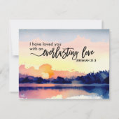 エレミヤ31:3わたしは、あなたがたを愛した聖書フラットカード (正面)