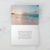 エレミヤ31:3わたしは、あなたがたを愛してきた聖書の海夕日 カード (内部)