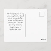 エレミヤ31:3わたしは、あなたがたを愛してきた聖書の海夕日 ポストカード (裏面)