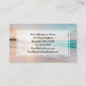 エレミヤ31:3わたしは、あなたがたを愛してきた聖書の海夕日 名刺 (裏面)