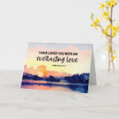 エレミヤ31:3わたしは、あなた方を愛した聖書の聖句 カード (黄色い花)