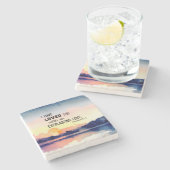 エレミヤ31:3わたしは、あなた方を愛した聖書の聖句 ストーンコースター (横)