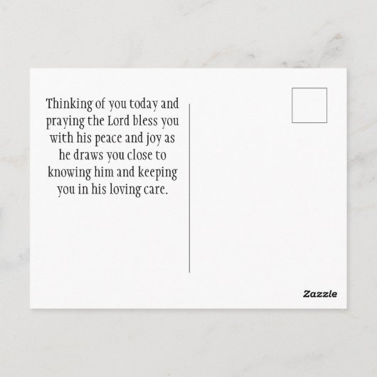 エレミヤ31:3わたしは、あなた方を愛した聖書の聖句 ポストカード (裏面)