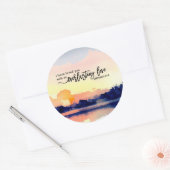 エレミヤ31:3わたしは、あなた方を愛した聖書の聖句 ラウンドシール (封筒)