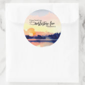 エレミヤ31:3わたしは、あなた方を愛した聖書の聖句 ラウンドシール (バッグ)