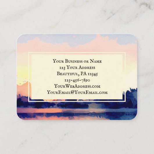 エレミヤ31:3わたしは、あなた方を愛した聖書の聖句 名刺 (裏面)