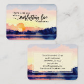 エレミヤ31:3わたしは、あなた方を愛した聖書の聖句 名刺 (正面/裏面)