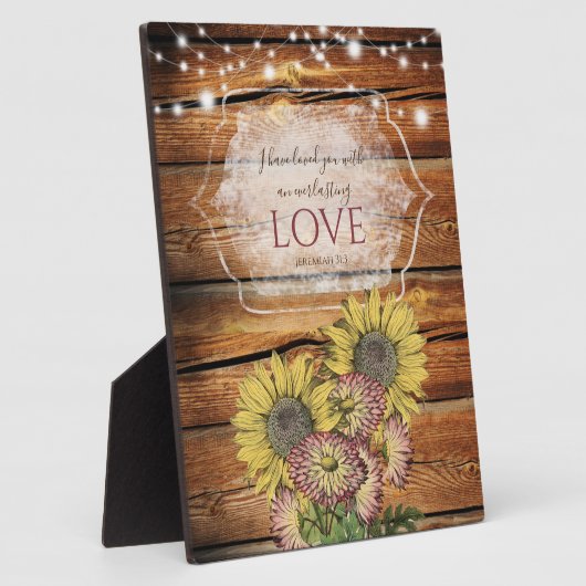 エレミヤ31:3木素朴の聖書フローラ聖句 フォトプラーク (側面)