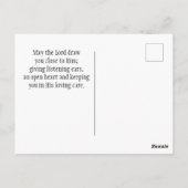 エレミヤ32:27わたしに懸命は何か。 ポストカード (裏面)