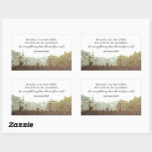 エレミヤ32:27わたしに懸命は何か。 長方形シール (シート)