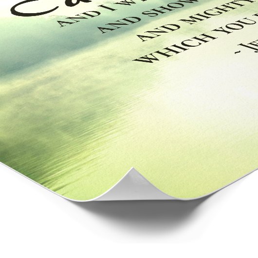 エレミヤ33:3わたしに呼びかけ、わたしはあなたに答える ポスター (角)