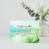 エレミヤ33:3わたしに呼びかけ、わたしはあなたに答える ポストカード (スタンド正面)