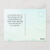 エレミヤ33:3わたしに呼びかけ、わたしはあなたに答える ポストカード (裏面)