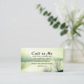 エレミヤ33:3わたしに呼びかけ、わたしはあなたに答える 名刺 (スタンド正面)