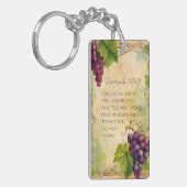 エレミヤ33:3キリスト教の聖書聖句 キーホルダー (正面左)