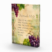 エレミヤ33:3キリスト教の聖書聖句 フォトブロック (右)