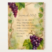 エレミヤ33:3キリスト教の聖書聖句 プランナー手帳 (裏面)