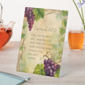 エレミヤ33:3キリスト教の聖書聖句 台座サイン (インサイチュ)