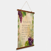 エレミヤ33:3キリスト教の聖書聖句 吊り下げ型タペストリー (傾斜あり)