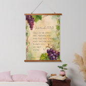 エレミヤ33:3キリスト教の聖書聖句 吊り下げ型タペストリー (寝室)