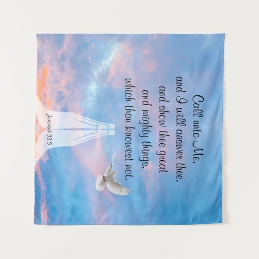 エレミヤ33:3 タペストリー (正面(横))