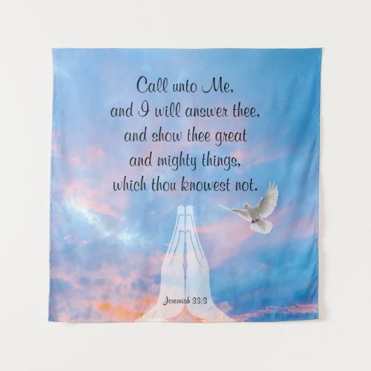 エレミヤ33:3 タペストリー (正面)