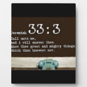 エレミヤ33:3 フォトプラーク (正面)