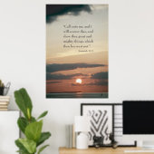 エレミヤ33:3 ポスター (ホームオフィス)