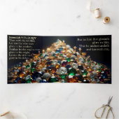 エレミヤ9:23-24 KJV路 – 主の喜び 三つ折りカード (内部)