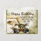 エレミヤ 17:7 祝福された人 誕生日 ポストカード (正面/裏面)