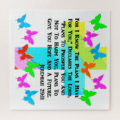 エレミ感動的ヤ29:11クリスチャン ジグソーパズル (横)