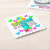 エレミ感動的ヤ29:11クリスチャン ペーパーコースター (アングル)