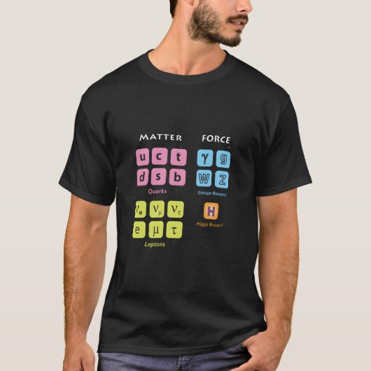 エレメンタリー・ピクルス 標準模型 ヒッグス粒子 LHC 物理学 Tシャツ (正面)