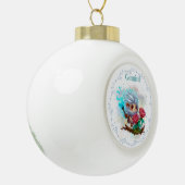 エレメンタルジェミニスノーフレークフレームオーナメント セラミックボールオーナメント (左)