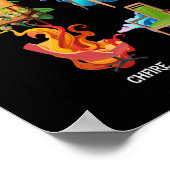 エレメンタルチェアファイアアース ポスター (角)