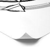 エレメンタルペンタグラムプリント ポスター (角)