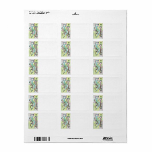 エレメンタルモダンバウハウスジオメトリックアート ラベル (フルシート)