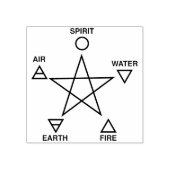 エレメンタル・ペンタグラム・アート・スタンプ ラバースタンプ (インプリント)