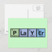 エレメントから作られたプレーヤー ポストカード (正面/裏面)