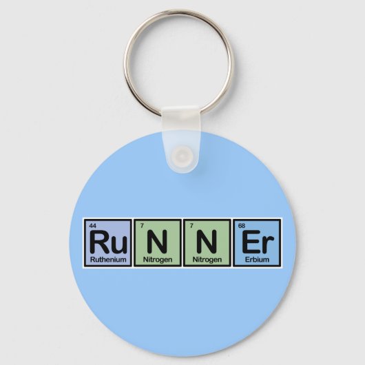 エレメントで作成したランナー キーホルダー (正面)
