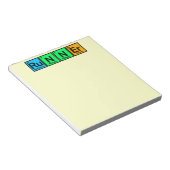 エレメントで構成されたランナー ノートパッド (アングル)